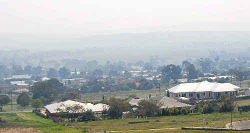 A thick haze has hung over Warwick for the past three days. A thick haze has hung over Warwick for the past three days.